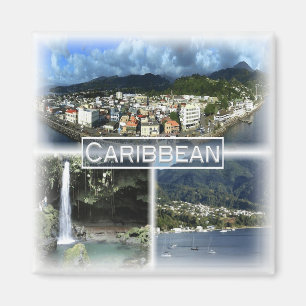 Imã DM0011 America, Dominica, Caribe, Fridge