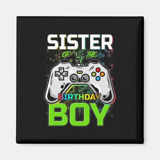 Imã Do Aniversário Garoto Engraçado Jogo Jogo Presente (Frente)