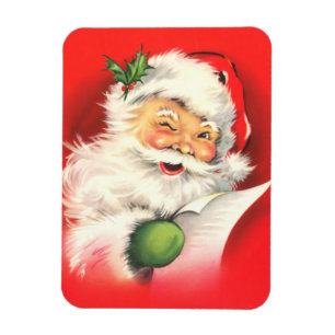 Ímã do cabo flexível do papai noel do vintage