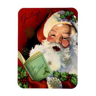 Ímã do cabo flexível do papai noel do vintage