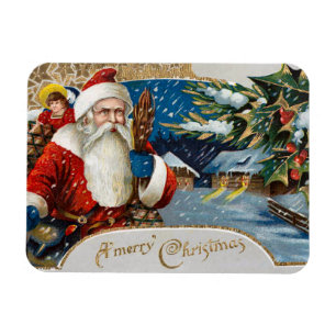 Ímã do cabo flexível do papai noel do vintage