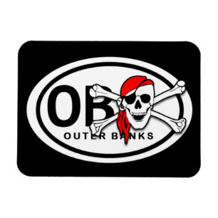 Ímã do crânio de OBX e do pirata dos Crossbones