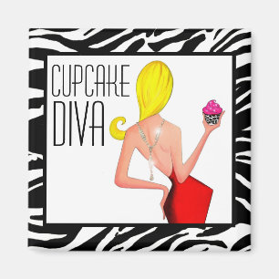 Imã Do "DIVA cupcake "
