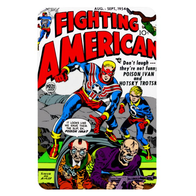 Ímã do 'Fighting American' dos anos 50 (Vertical)