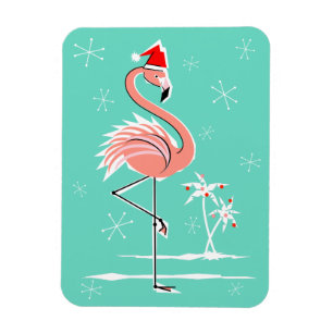 Ímã do flamingo do Natal flexível