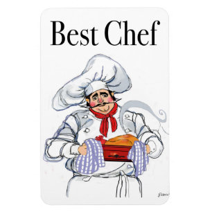 Ímã do Melhor Chef Francês Gordo por Artista