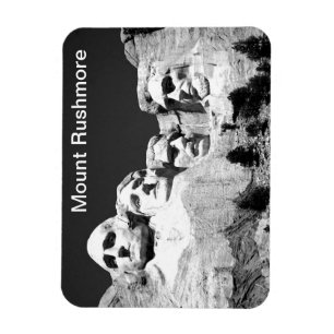 Ímã do Mt Rushmore em BW