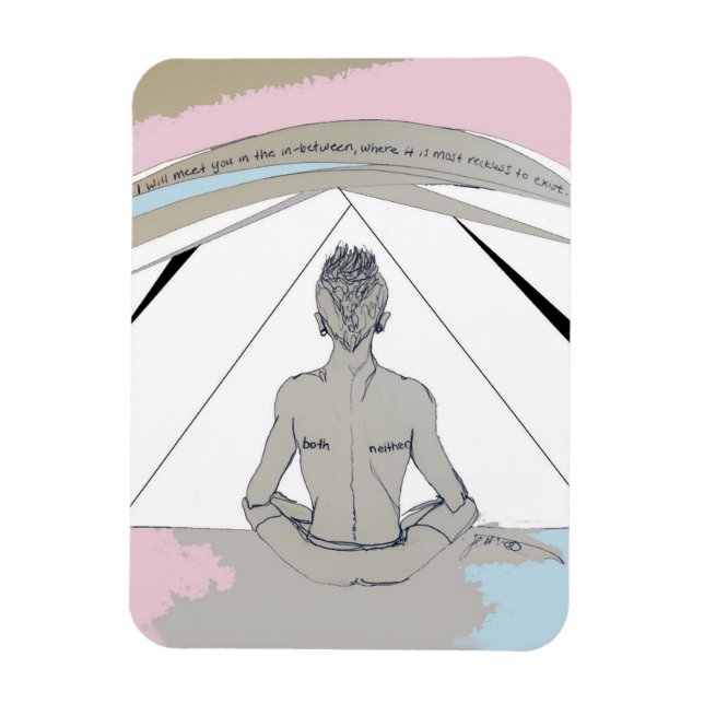 ímã do orgulho trans (Vertical)