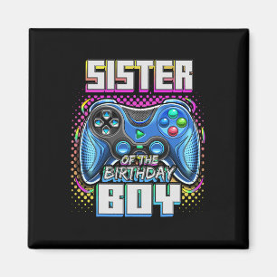 Imã Do Par De Jogo De Vídeo Da Família De Aniversários