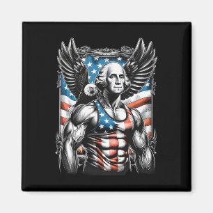 Imã Do Patriótico Funny George Washington 4 de julho