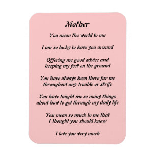Ímã do poema das mães