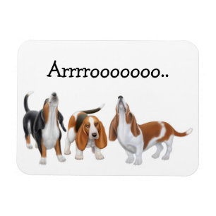 Ímã do prêmio dos cães de Basset do urro