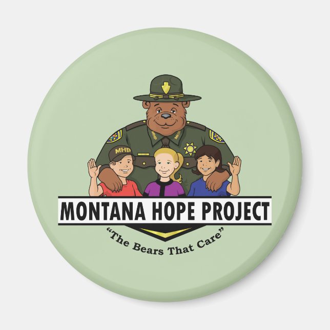 Imã do Projeto Montana Hope (teal) (Frente)
