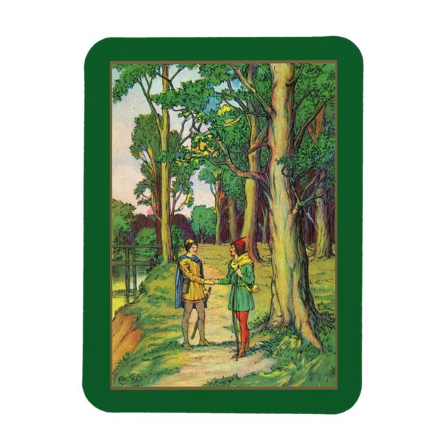 Ímã do Robin Hood e do Pequeno João (Vertical)