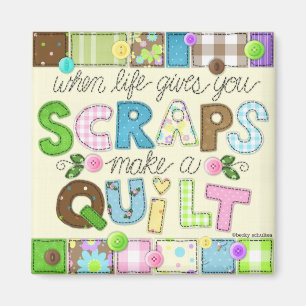 Imã "Do Scraps to Quilt" Magnet