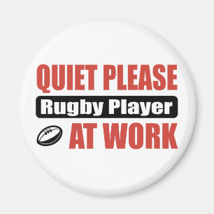Imã Do silêncio jogador do rugby por favor no trabalh