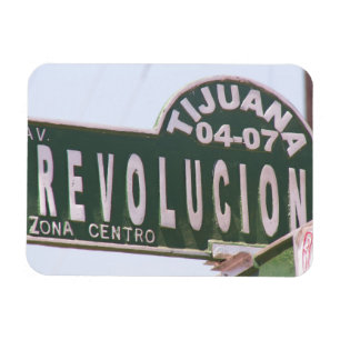 Ímã do sinal de rua da revolução de Tijuana
