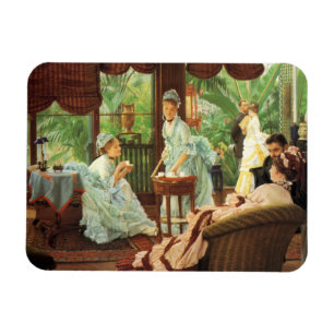 Ímã do tea party do Victorian de James Tissot