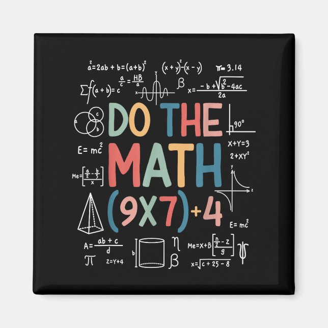 Imã Do The Math 67 Meme Funny Six Seven Math Teacher M (Frente)