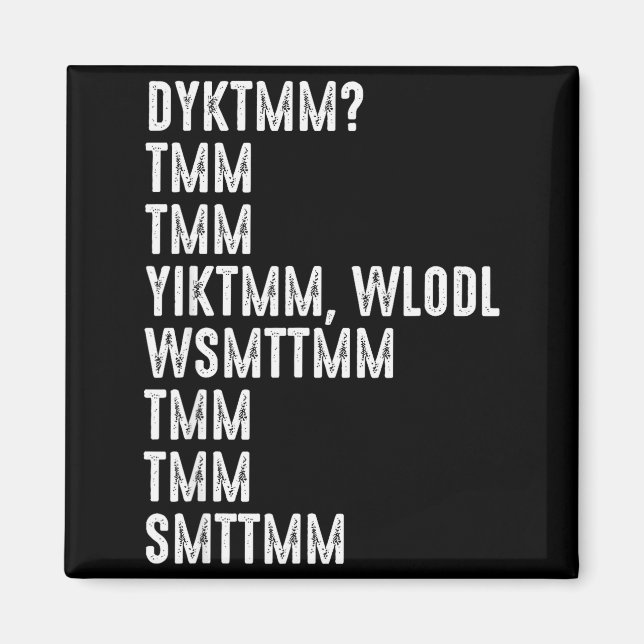 Imã Do You Know The Muffin Man Dyktmm Funny Quote  (Frente)