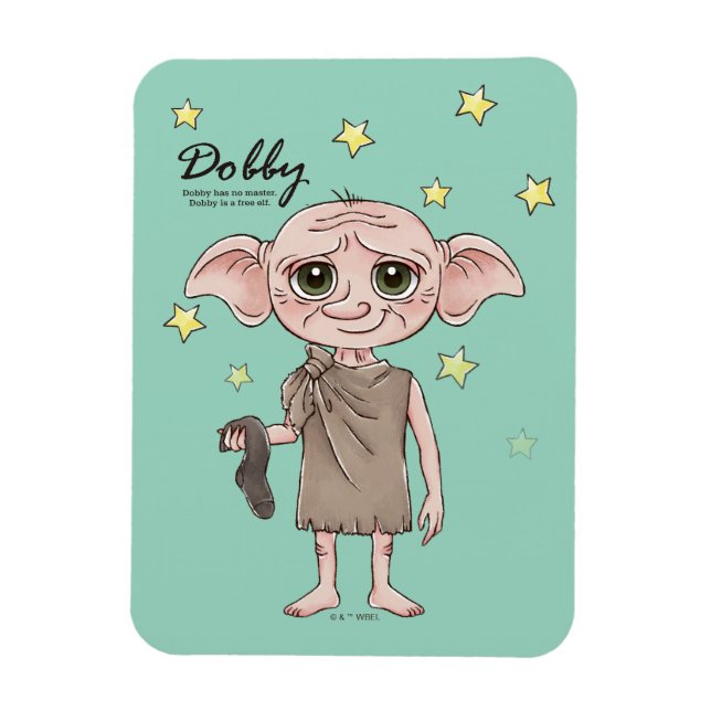 Ímã Dobby Watercolor Character Art (Vertical)