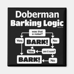 Imã Doberman Barking Logic