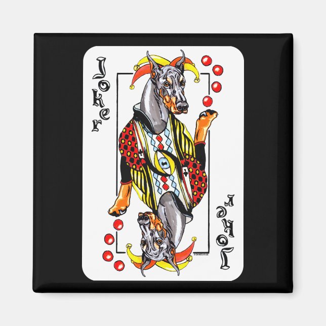 Imã Doberman Black Joker (Frente)