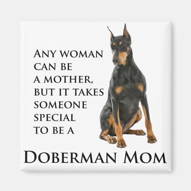 Imã Doberman Mãe Magnet (Frente)