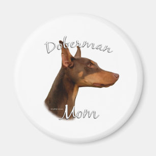 Imã Doberman Pinscher (vermelho) Mãe 2