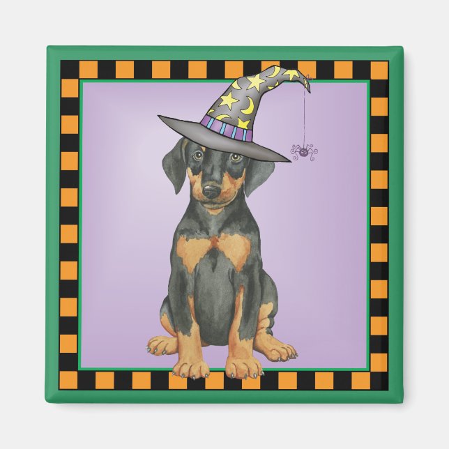 Imã Doberman Witch (Frente)