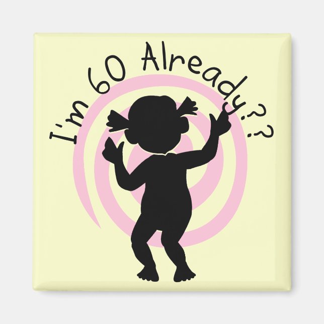 Imã Dobra de tempo 60 já Camisetas e presentes (Frente)