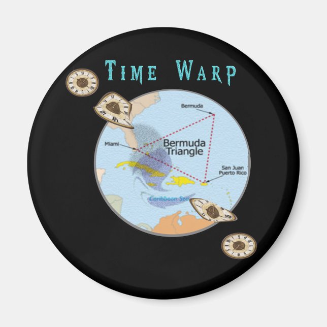 Imã Dobra de tempo do triângulo das Bermudas (Frente)