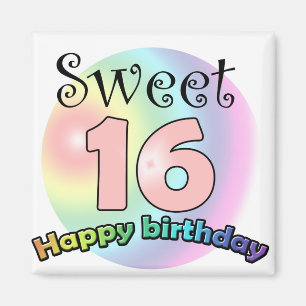 Imã Doce 16 Aniversário Feliz