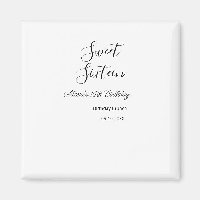 Imã Doce, 16 anos, almoço de 16 anos, nome d (Frente)