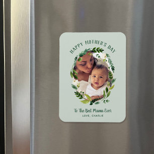 Ímã Doce Dia de as mães Greenery Presente Foto para a