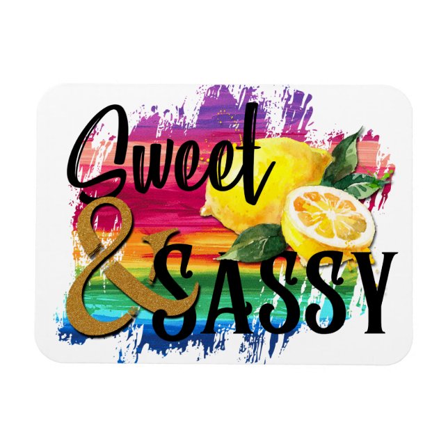 Ímã Doce e Sassy (Horizontal)