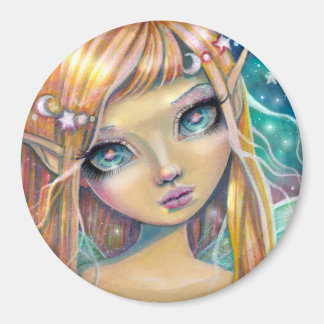 Imã Doce Fantasia de Fadas Arte Olho Grande Fadas Fofa