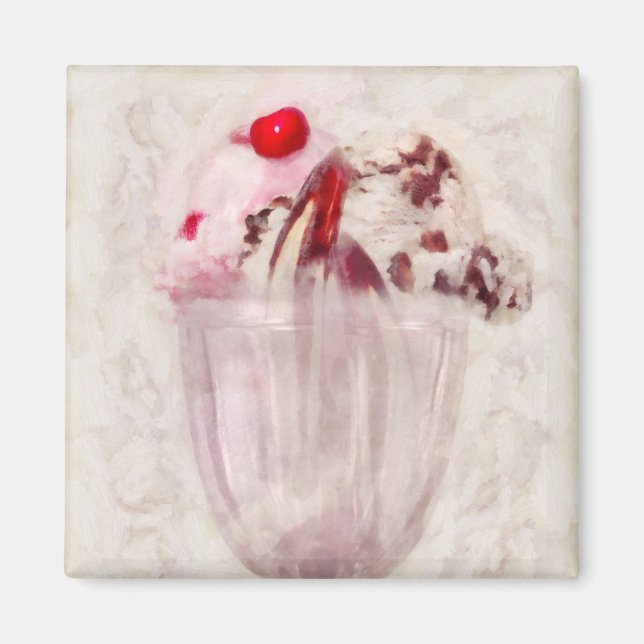 Imã Doce - Sorvete - Sundae de sorvete (Frente)