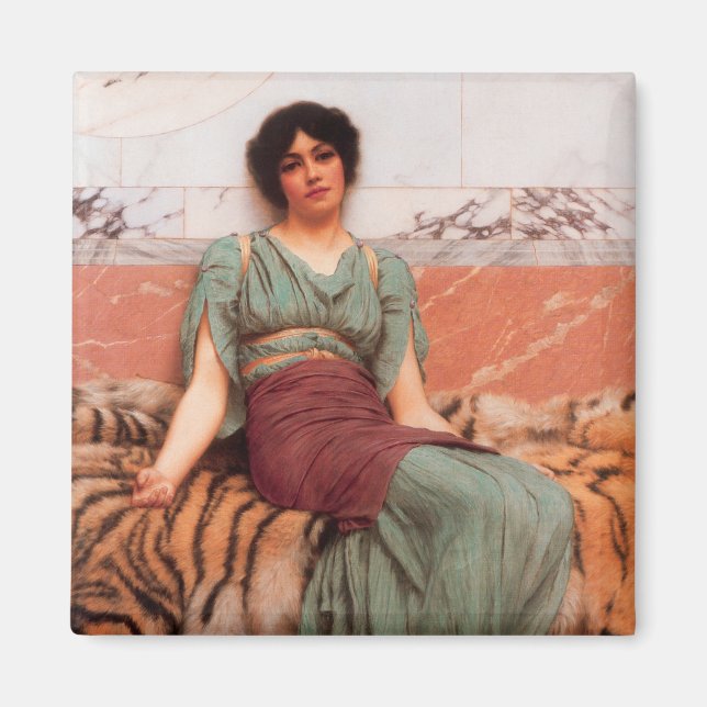 Imã Doces sonhos (Linda Mulher Romana na Pele de Tigre (Frente)