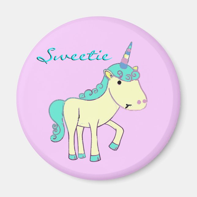 Imã Docinho do ímã Unicorn - (Frente)