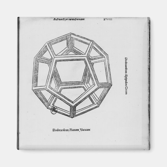 Imã Dodecaedro, de "De Divina Proportione" (Frente)