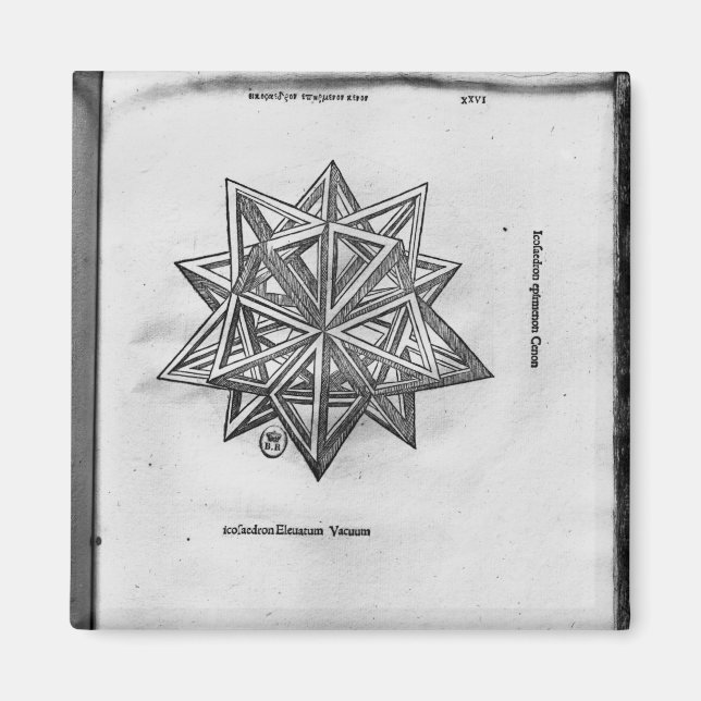 Imã Dodecaedro, de "De Divina Proportione" (Frente)