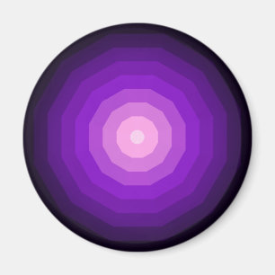 Imã Dodecágono Roxo Forma Geométrica de Doze Lados