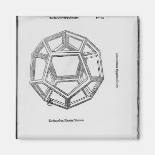 Imã Dodecahedron, 'de De Divina Proportione'