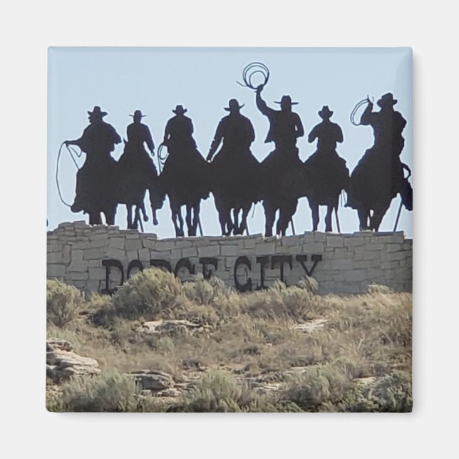 Imã Dodge City, Kansas - Cidade Ocidental Selvagem (Frente)