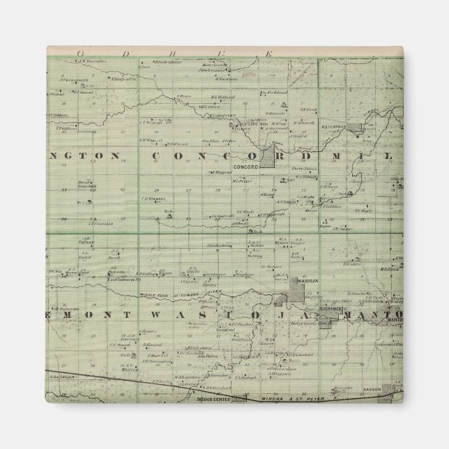 Imã Dodge County, Minnesota (Frente)