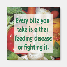 Imã Doença de alimentação saudável ou luta entre comid