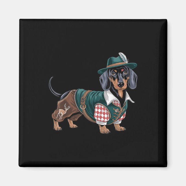Imã Dog Dachshund Bavarian Weiner Sausado _3 (Frente)