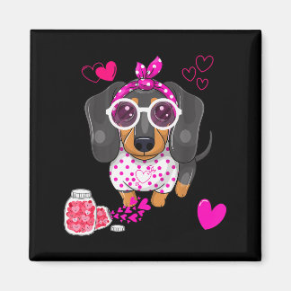 Imã Dog Valentine Gift Cute Dachshund Valentines Day F