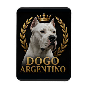Ímã Dogo Argentino Cão Real Orgulhoso Amantes da Raça